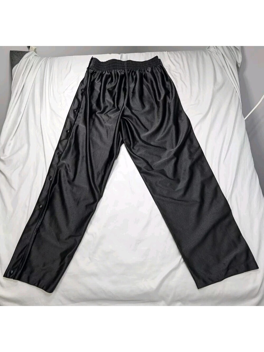 Eastbay Mens 2XL Track Pants Snap The Athletic Black Tear Away Track Pants Bball